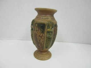 Beasutiful Antique Roseville Art Pottery Florentine 6 1/4 " Tall Vase Vintage