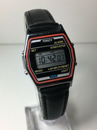 Vintage Timex Women’s Digital Lcd Watch Retro Alarm Chrono Cool Euc