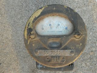 Antique Duncan Electric Meter Brass Cover 1920,  S Era Steampunk