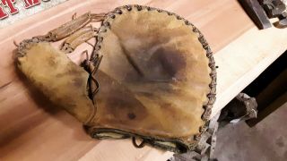 Early 1900 ' s ANTIQUE BASEBALL GLOVE 