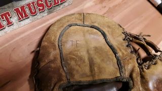 Early 1900 ' s ANTIQUE BASEBALL GLOVE 
