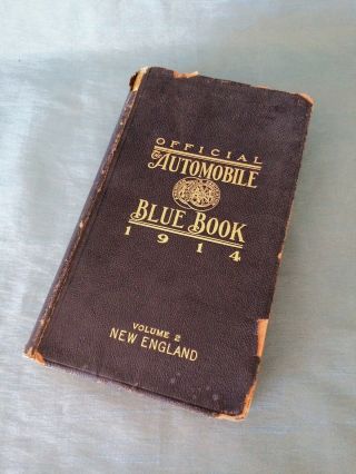 Antique 1914 Official The Automobile Blue Book Volume 2 England