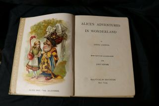 Antique Alice’s Adventures In Wonderland Lewis Carroll Illustrated John Tenniel 2