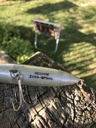 Heddon NOSE Line Tie Zara Spook old fishing lure silver scale EX CND 5