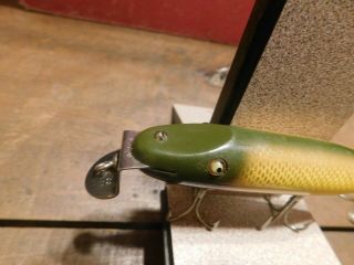 Vintage Wooden Creek Chub Pikie Minnow Golden Shiner 704 (Boxed) 4
