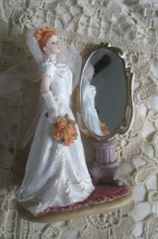 Bride Cake Topper Vintage Cool Topper With Mirror