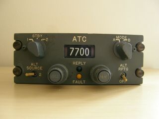 Transponder Control Box Ex Commercial Aircraft