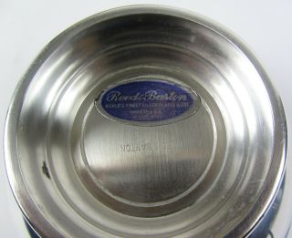 Vintage Reed & Barton 102 Silverplate Bowl With Green Enamel Glaze 4