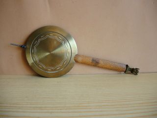 Antique German Clock Brass Wood Metal Pendulum Gustav Becker Junghans Parts Gb B