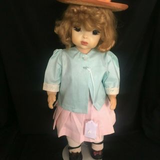 Vintage 16 " Terri Lee Strawberry Blonde Doll Tagged Green Top