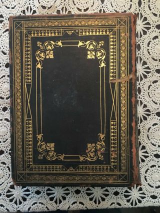 Huge Antique Davidson ' s Comprehensive Family Bible 1852 3