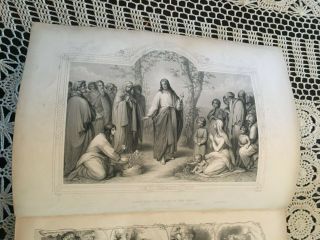 Huge Antique Davidson ' s Comprehensive Family Bible 1852 4