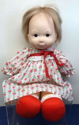 13” Vintage Fisher Price Baby Ann Lap Sitter Doll All Clothes