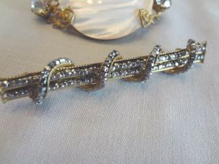 2 Fabulous Antique Victorian Brooches - Steel Cuts - Pearl 2