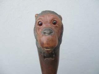 An Antique Carved Wooden Monkey Design Nutcracker c1900 2