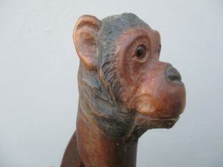 An Antique Carved Wooden Monkey Design Nutcracker c1900 3