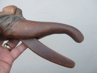 An Antique Carved Wooden Monkey Design Nutcracker c1900 7
