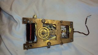 Antique Standard Electric Time Co Master Program Clock Movement Self Winding