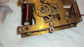 Antique Standard Electric Time Co Master program clock movement self winding 2