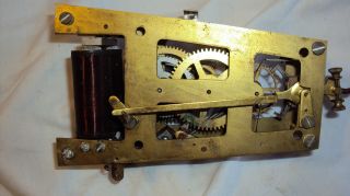 Antique Standard Electric Time Co Master program clock movement self winding 6