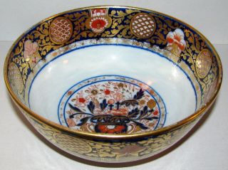Unmarked Early Antique Japanese or English Derby Imari Fine Porcelain Bowl 3