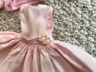 Vintage Vogue Jill or Jan 3161 pink cotton dress,  jersey shrug 2
