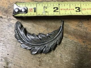 925 Sterling Silver - Vintage Antique Jewelry Leaf Brooch