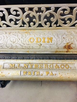 Antique ODIN Parlor Stove from Erie,  PA 6