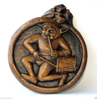 Drumming Jester Medieval Cathedral Misericord Carving Beverley Minster Drum Gift