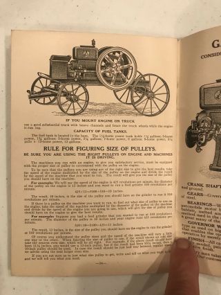 Hercules Instruction Parts Book Antique Hit And Miss Gas Engine 8