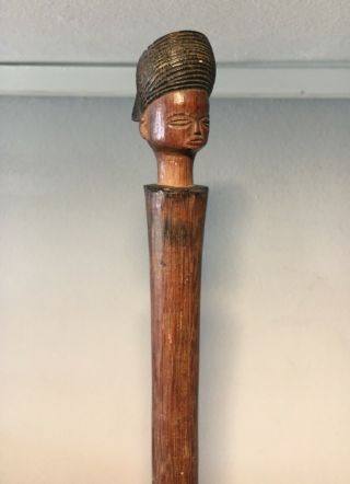 CHOKWE or LWENA SPATULA / Spoon from ANGOLA AFRICAN ETHNIC TRIBAL staff figure 5