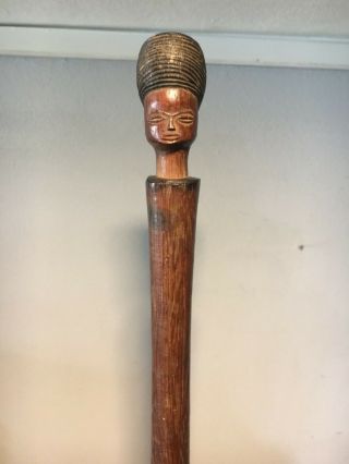 CHOKWE or LWENA SPATULA / Spoon from ANGOLA AFRICAN ETHNIC TRIBAL staff figure 7