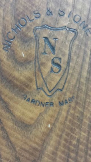 Vintage Set of 5 NICHOLS & STONE Windsor Fiddle Back Side Chairs Solid Maple 10