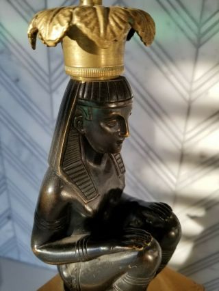 Egyptian Revival Patinated And Gilt Bronze 4