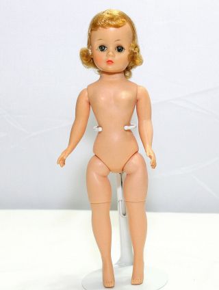 Vintage - Madame Alexander Light Blond Triple Stitched Wig Cissette Doll - Nude