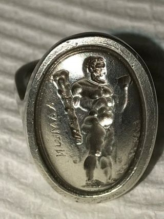 Grand Tour Intaglio Cameo Roman Signet Souvenir James Sterling Hercules Ring