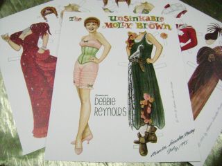 Vtg Paper Doll Convention 1995 Debbie Reynolds As Molly Brown By Sneathen Mattox