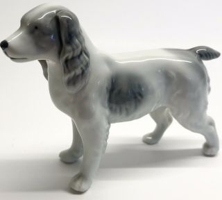 Vintage Porcelain Sweet Dog Spaniel Figurine Made In Occupied Japan
