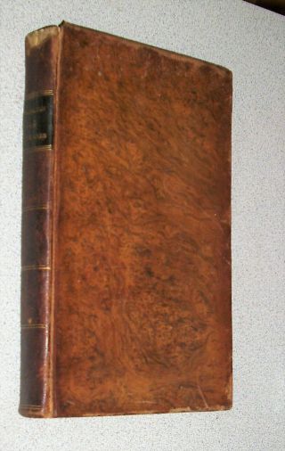1823 Antique Leather Medical Book Purgative Medicine Laxatives For Diseases