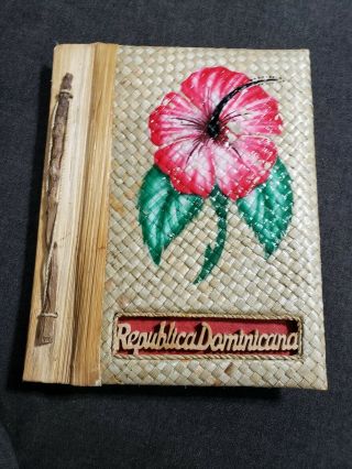 Vintage Flower Handmade Republica Dominicana Photo Book/album Boho