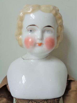 Antique 1800s German China Head Doll 18 