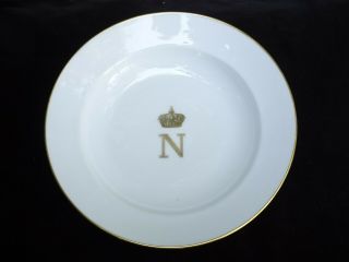Rare 19th C.  Sevres Edouard Honore Paris " Napoleon Iii " Armorial Soup Plate 6