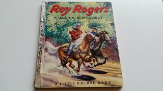 Vintage 1953 Little Golden Book Roy Rogers & Cowboy 177 " B " Edition Vg,