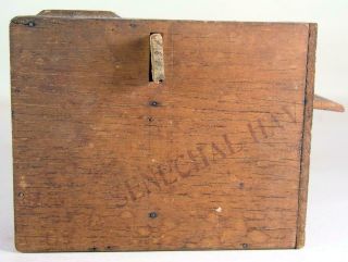 Antique Wooden Pine Bee Lining Or Hunting Box Apiary Beekeeping W Glass Window 10