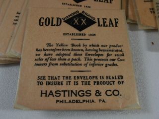 Antique Hastings & Co 23K Gold Leaf Leafing Craft Loose Gilding 2