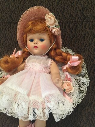 1950 ' s Vintage Strung Ginny Doll Gorgeous Red Head in Complete Outfit Minty 6