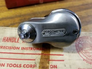 VINTAGE Snap On Tools Torqometer Torque Wrench 1/4 Drive ANTIQUE Mechanics Tools 3