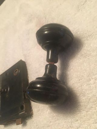 Vintage/Antique Skillman Door Hardware Knobs Lock with Skeleton Key,  Extra 4