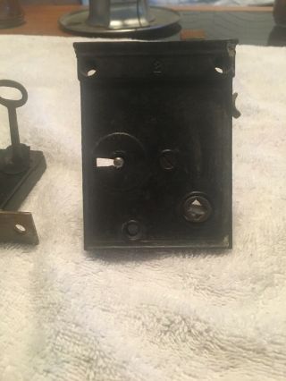 Vintage/Antique Skillman Door Hardware Knobs Lock with Skeleton Key,  Extra 8