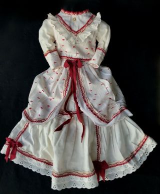 Long French Fashion Doll Dress Antique Style for 60cm 24in Antique Doll 2